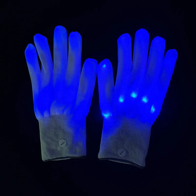 Illuminate Your Halloween with the Wireless LED Neon Purge Mask & Fiber Optic Gloves – Perfect for Carnivals, Cosplay, and Parties!