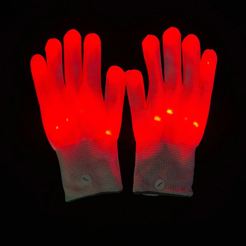 Illuminate Your Halloween with the Wireless LED Neon Purge Mask & Fiber Optic Gloves – Perfect for Carnivals, Cosplay, and Parties!